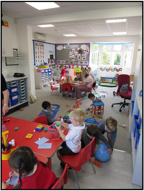 Ashtead Pre-Prep classroom filled with activity